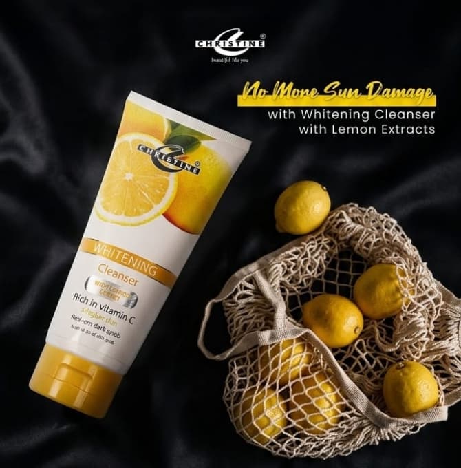 Christine Whitening Cleanser Tube (Lemon Extracts)