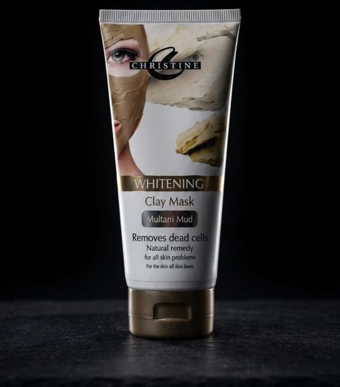 Christine whitening clay mask tube (multani mud)