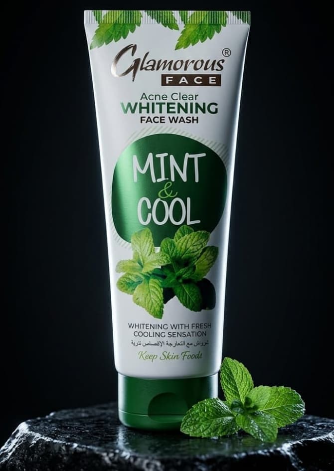Glamorous Mint & Cool Acne Clear Whitening Face Wash