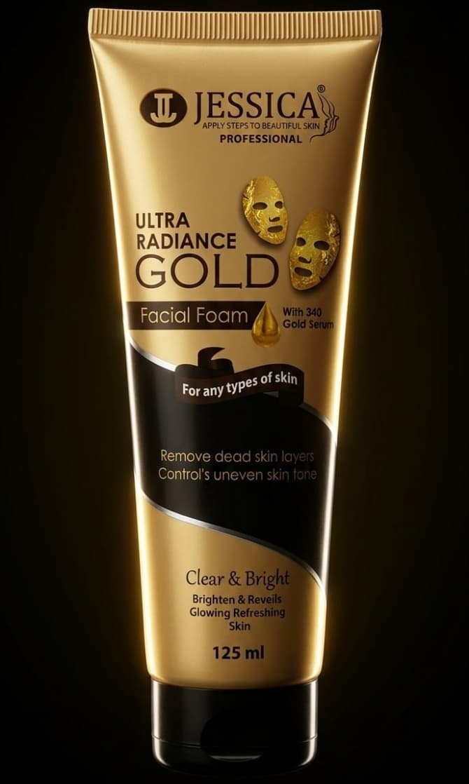 Jessica 24k Gold ultra radiance facial foam face wash