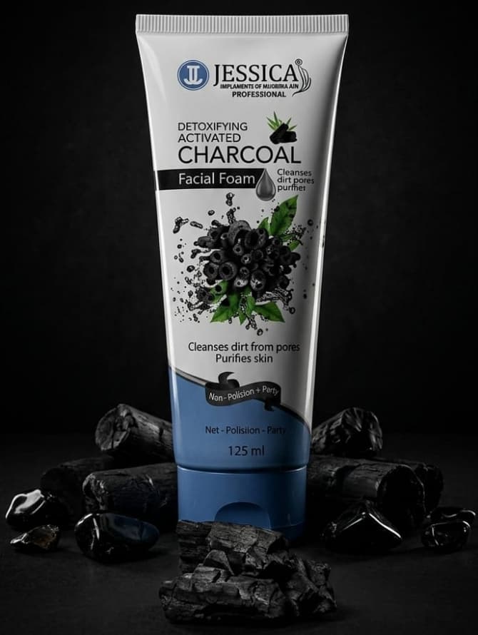 Jessica Detoxifying activated charcoal face wash