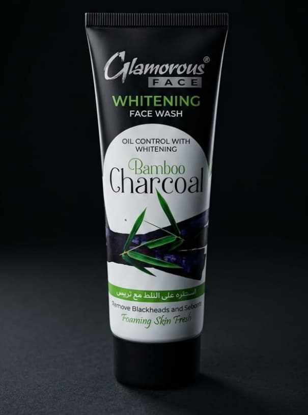 Glamorous Oil Control Whitening Bamboo Charcoal Face Wash
