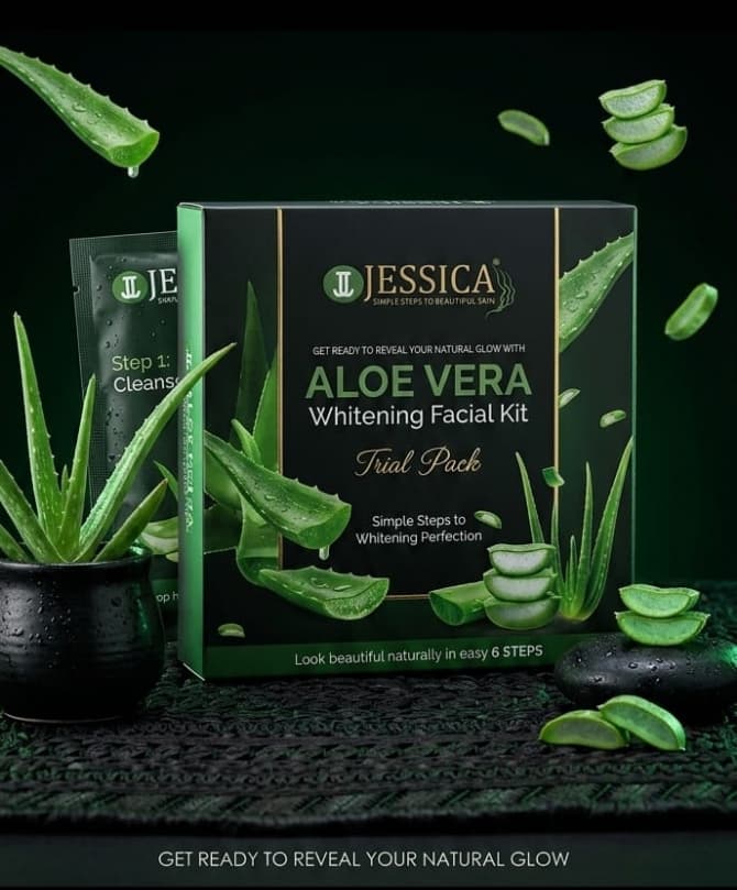 Jessica Aloe vera whitening facial trial kit