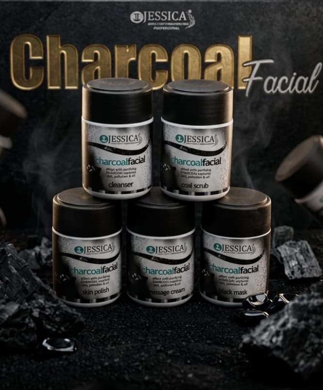 Jessica charcoal facial kit 250 gm Medium pack